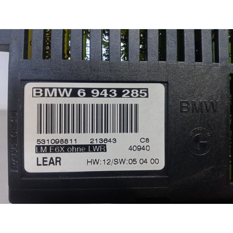 Recambio de modulo electronico para bmw serie 6 cabrio (e64) 4.4 v8 32v cat referencia OEM IAM 6943285-531098811  