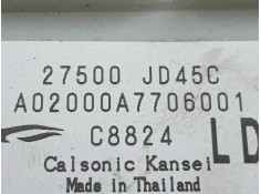 Recambio de mando climatizador para nissan qashqai (j10) 2.0 dci turbodiesel cat referencia OEM IAM 27500JD45C   2