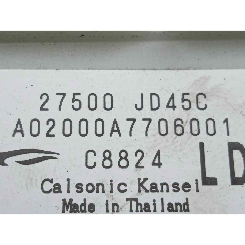 Recambio de mando climatizador para nissan qashqai (j10) 2.0 dci turbodiesel cat referencia OEM IAM 27500JD45C  