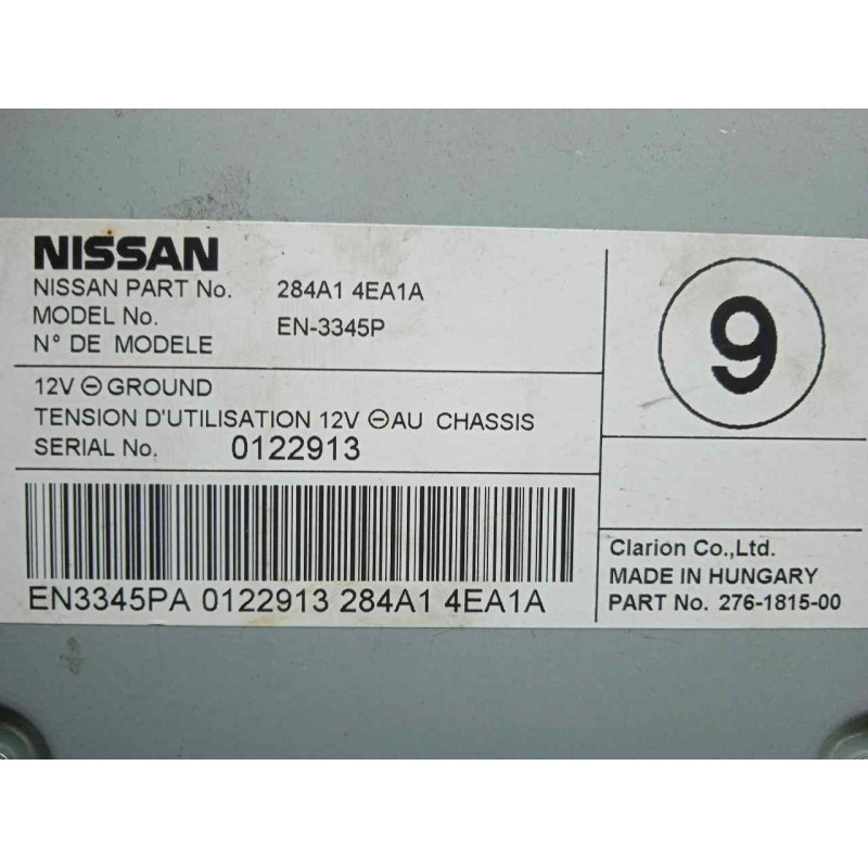 Recambio de modulo electronico para nissan qashqai (j11) 1.6 dci turbodiesel cat referencia OEM IAM 284A14EA1A-EN3345P  
