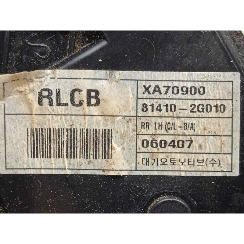 Recambio de cerradura puerta trasera izquierda para kia magentis 2.0 crdi referencia OEM IAM 814102G010 5.PINES 