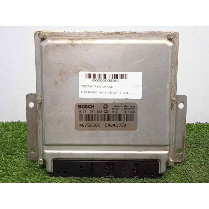 Recambio de centralita motor uce para alfa romeo 146 1.9 jtd cat referencia OEM IAM 0281001936-46753569-C424E930-EDC15C-EDC15C57