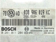 Recambio de centralita motor uce para volkswagen passat berlina (3b3) 1.9 tdi referencia OEM IAM 0281011204-038906019KC-EDC15P+  2
