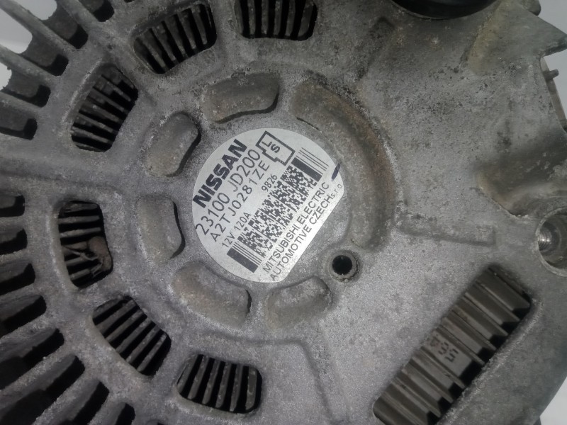 Recambio de alternador para nissan qashqai (j10) 2.0 16v cat referencia OEM IAM 23100JD200-A2TJ0281ZE  