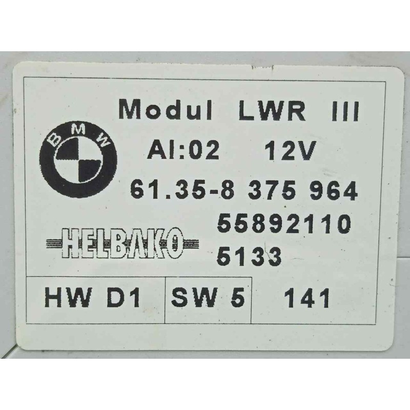 Recambio de modulo electronico para bmw serie 7 (e38) 3.0 24v turbodiesel cat referencia OEM IAM 61358375964-55892110  