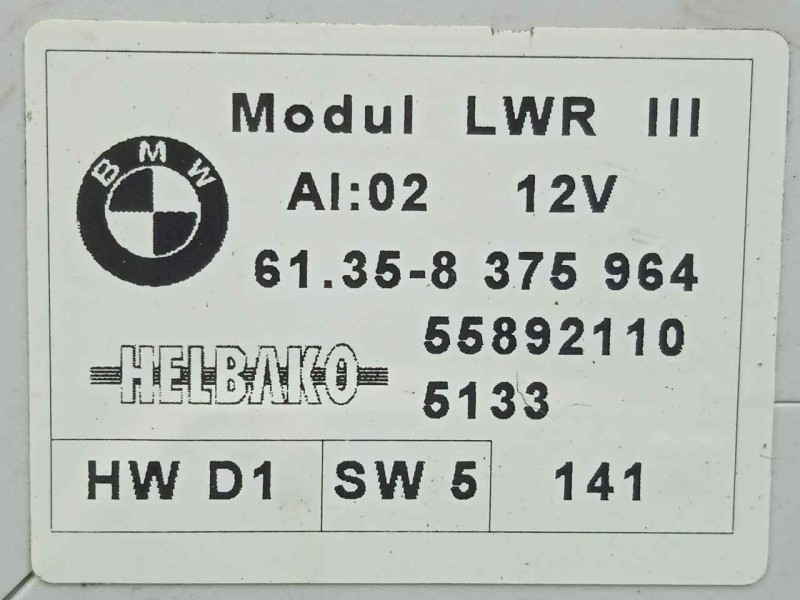 Recambio de modulo electronico para bmw serie 7 (e38) 3.0 24v turbodiesel cat referencia OEM IAM 61358375964-55892110  