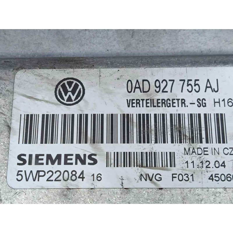 Recambio de centralita cambio automatico para volkswagen touareg (7la) 2.5 tdi referencia OEM IAM 5WP22084-0AD927755AJ SIEMENS 