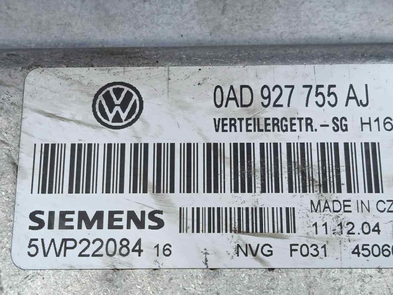 Recambio de centralita cambio automatico para volkswagen touareg (7la) 2.5 tdi referencia OEM IAM 5WP22084-0AD927755AJ SIEMENS 
