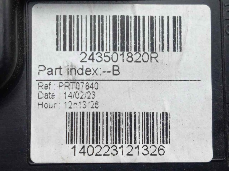 Recambio de modulo electronico para renault trafic combi 1.6 dci diesel referencia OEM IAM 243501820R  
