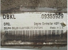 Recambio de centralita motor uce para opel astra g berlina 1.6 16v referencia OEM IAM 09355929-DBKL-HSFIC HSFIC DELPHI 2