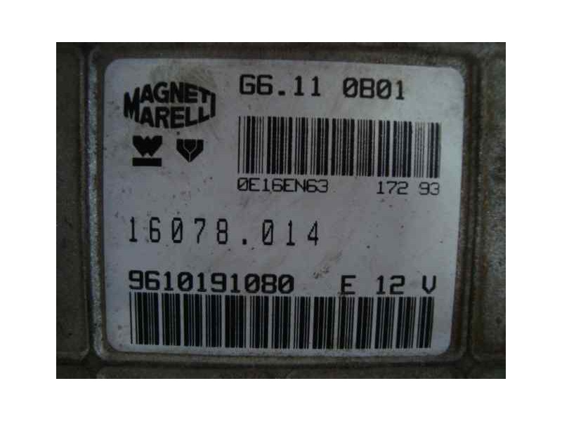 Recambio de centralita motor uce para citroën ax 1.1 referencia OEM IAM G6110B01160780149610191080E  