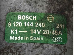 Recambio de alternador para seat marbella 0.9 referencia OEM IAM 9120144240 45AH - BOSCH POLEA.FIJA - 1.CANAL 2