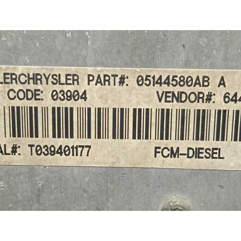 Recambio de modulo electronico para chrysler voyager (rg) 2.5 crd cat referencia OEM IAM 0514480AB-T039401177  
