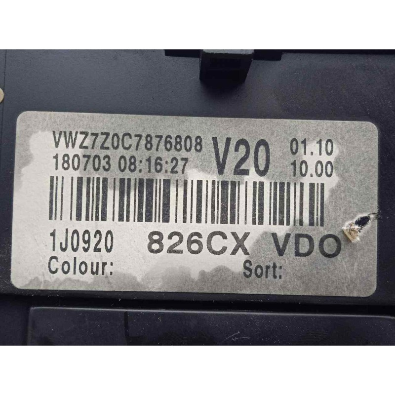 Recambio de cuadro instrumentos para volkswagen golf iv berlina (1j1) 1.9 tdi referencia OEM IAM 1J0920826CX  