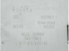 Recambio de modulo electronico para toyota avensis berlina (t25) 2.2 d-4d cat referencia OEM IAM 8594005040 VALEO  2