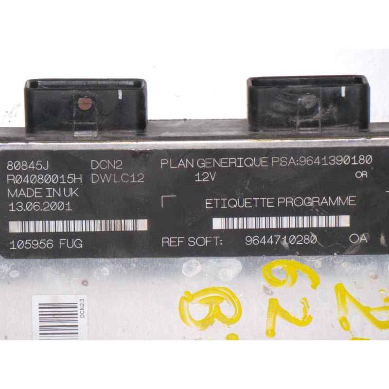 Recambio de centralita motor uce para peugeot 206 berlina 1.9 diesel referencia OEM IAM R04080015HDWLC1296413901809644710280  