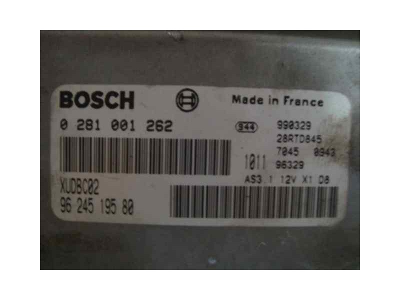 Recambio de centralita motor uce para citroën xantia berlina 1.9 td seduction referencia OEM IAM 0281001262XUDBC029624519580  