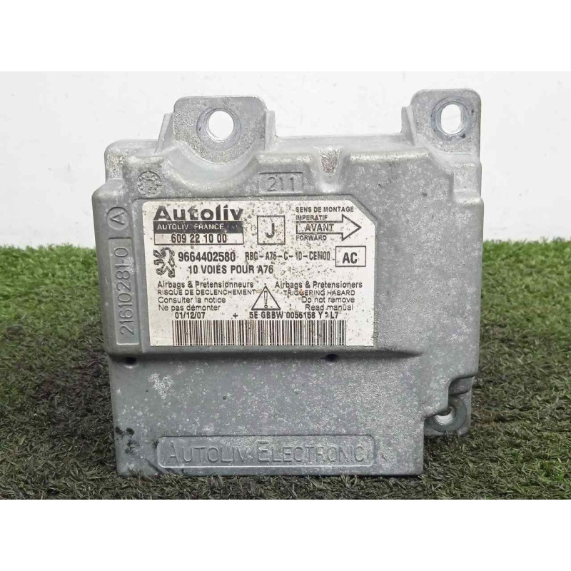 Recambio de centralita airbag para peugeot 207 cc 1.6 16v referencia OEM IAM 9664402580-609221000  