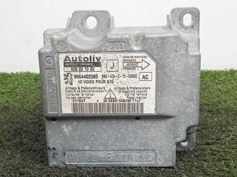 Recambio de centralita airbag para peugeot 207 cc 1.6 16v referencia OEM IAM 9664402580-609221000  