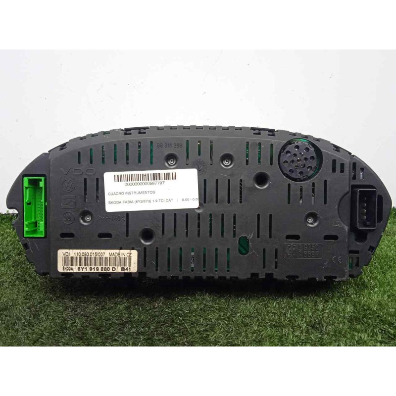 Recambio de cuadro instrumentos para skoda fabia (6y2/6y3) 1.9 tdi cat referencia OEM IAM 110080015007-6Y1919880D  