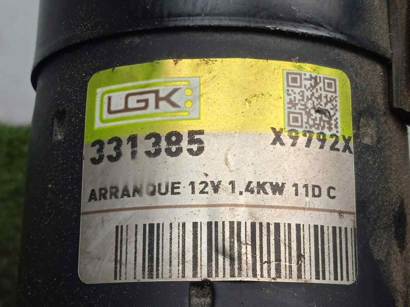 Recambio de motor arranque para peugeot 207 1.4 hdi referencia OEM IAM 331385 11.DIENTES LGK
