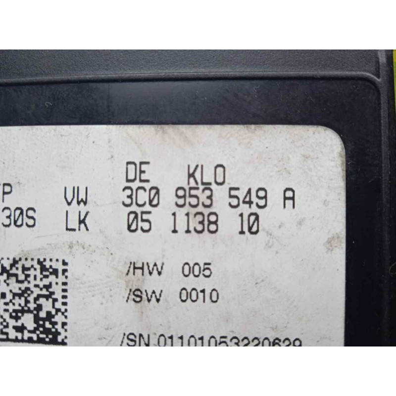 Recambio de modulo electronico para volkswagen passat berlina (3c2) 2.0 tdi referencia OEM IAM 3C0953549A-05113810  