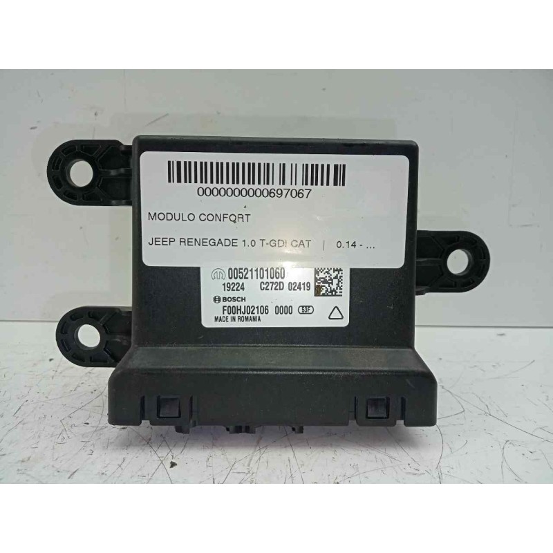 Recambio de modulo confort para jeep renegade 1.0 t-gdi cat referencia OEM IAM 00521101060-F00HJ02106  