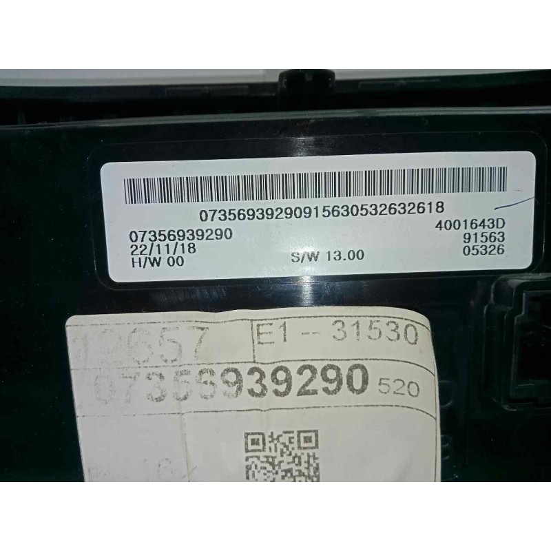 Recambio de mando climatizador para jeep renegade 1.0 t-gdi cat referencia OEM IAM 07356939290-4001643D  