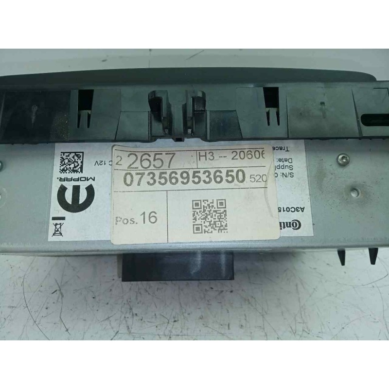 Recambio de sistema audio / radio cd para jeep renegade 1.0 t-gdi cat referencia OEM IAM 07356953650  