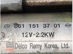 Recambio de motor arranque para ssangyong rexton 2.9 turbodiesel cat referencia OEM IAM 6611513701 9.DIENTES DELCO 2