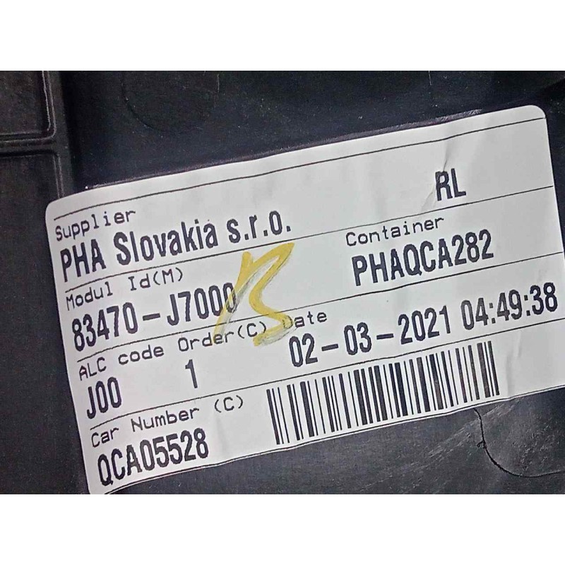 Recambio de elevalunas trasero izquierdo para kia ceed 1.0 tgdi cat referencia OEM IAM 83470J7000  
