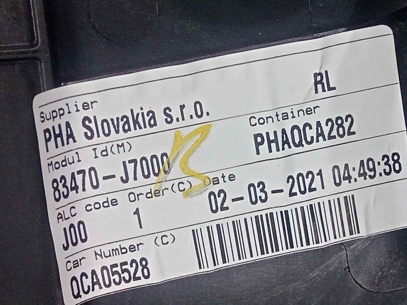 Recambio de elevalunas trasero izquierdo para kia ceed 1.0 tgdi cat referencia OEM IAM 83470J7000  