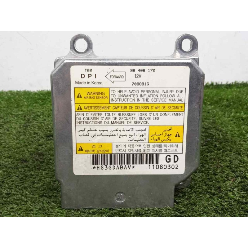 Recambio de centralita airbag para daewoo kalos 1.4 cat referencia OEM IAM 96406170-7088816  