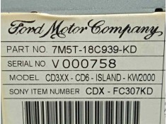 Recambio de sistema audio / radio cd para ford focus berlina (cap) 2.0 tdci cat referencia OEM IAM 7M5T18C939KD-A11985104 SONY  2