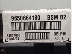 Recambio de centralita check control para peugeot 307 (3a/c) 2.0 hdi 90 referencia OEM IAM 9650664180-BSMB2 DESLPHI BSMB2 2