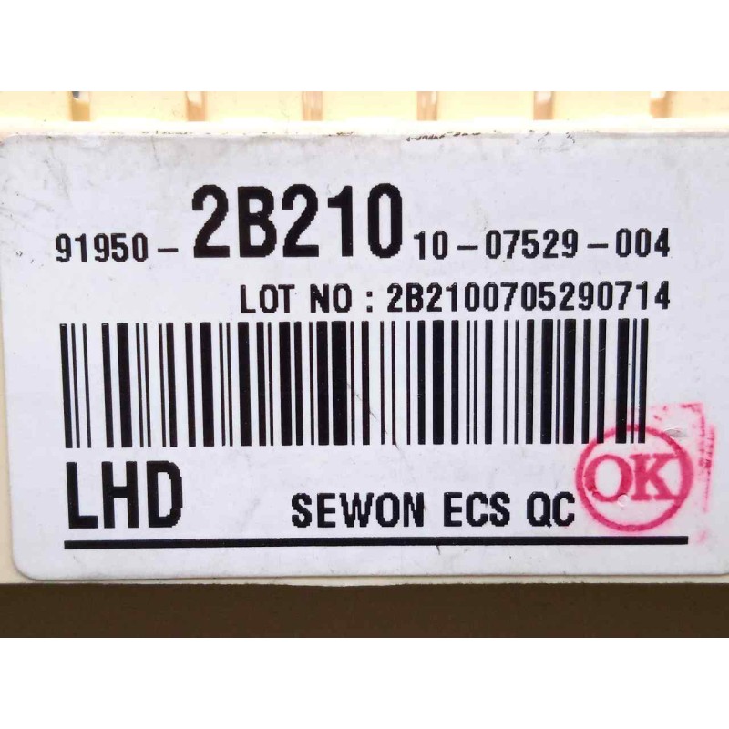 Recambio de caja reles / fusibles para hyundai santa fe (bm) 2.2 crdi cat referencia OEM IAM 919502B210-919502B21010  