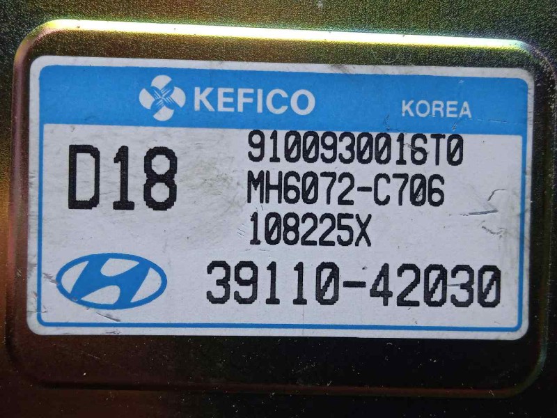 Recambio de centralita motor uce para hyundai h 1 2.5 turbodiesel referencia OEM IAM 9100930016T0-MH6072C706-3911042030  