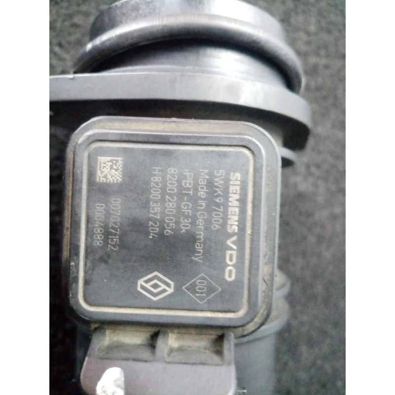 Recambio de caudalimetro para renault kangoo (f/kc0) 1.5 dci diesel referencia OEM IAM 5WK97006-8200280056  