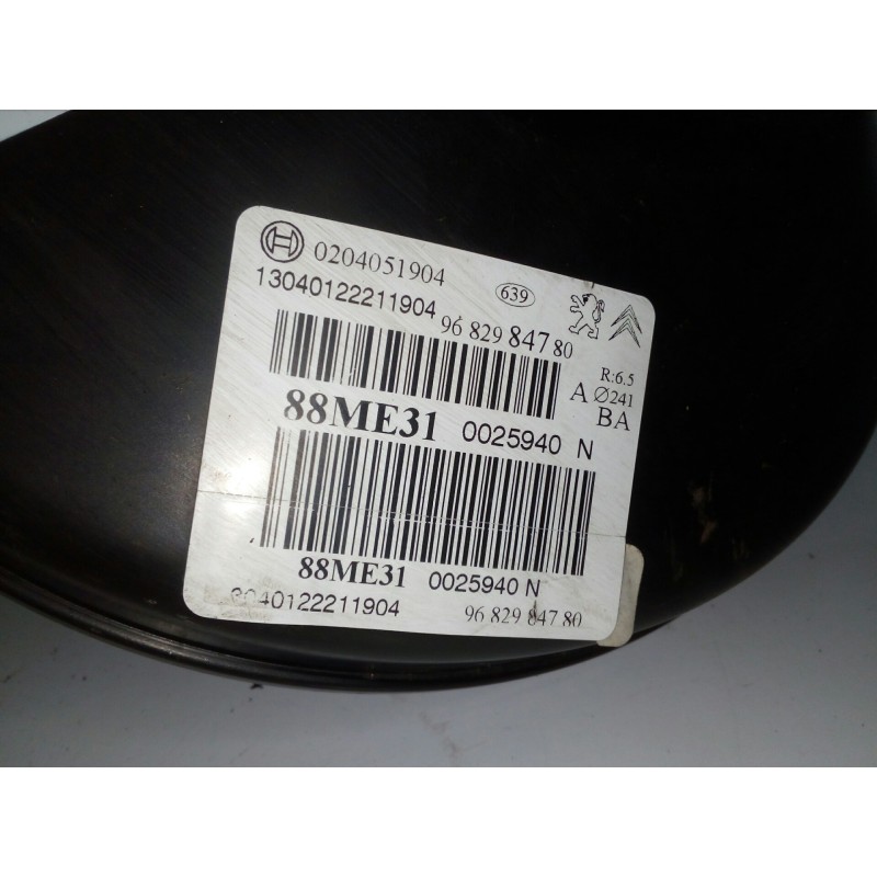 Recambio de servofreno para citroën c3 1.6 hdi fap referencia OEM IAM 0204051904-9682984780  BOSCH