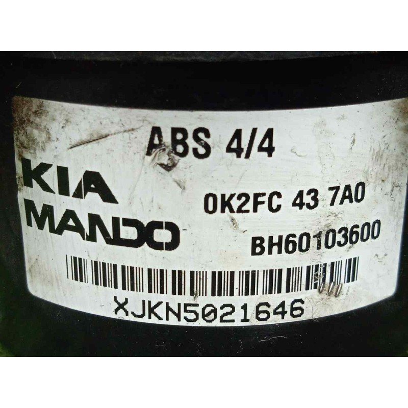 Recambio de abs para kia carens 2.0 turbodiesel cat referencia OEM IAM 5WY7206A-362AAC1E104-0K2FC437A0  MANDO