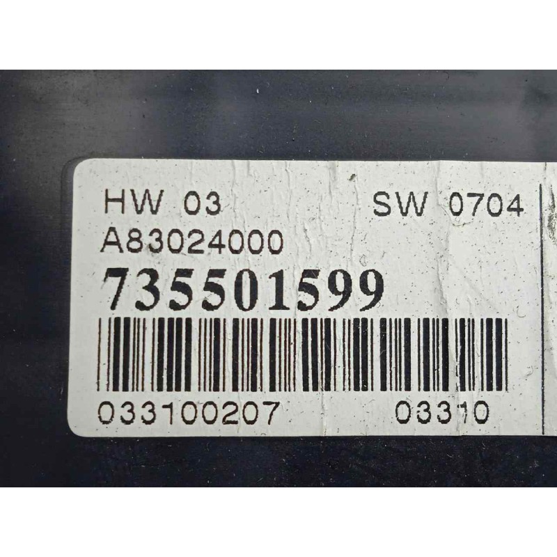Recambio de mando climatizador para fiat punto (evo) (199) 1.3 16v jtd cat referencia OEM IAM 735501599  