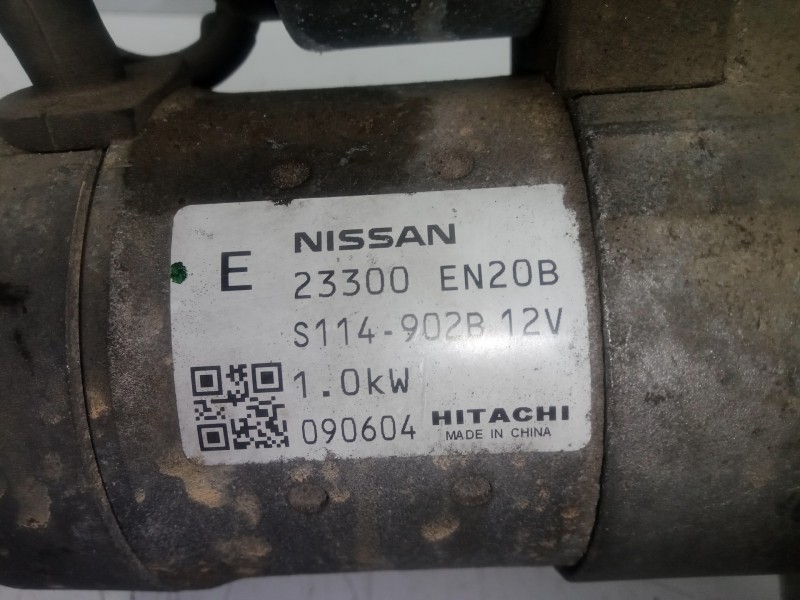 Recambio de motor arranque para nissan qashqai (j10) 2.0 16v cat referencia OEM IAM 23300EN20B-S114902B  