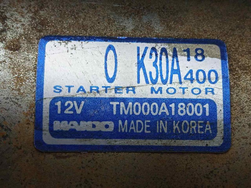 Recambio de motor arranque para kia rio 1.3 cat referencia OEM IAM TM000A18001 8.DIENTES 