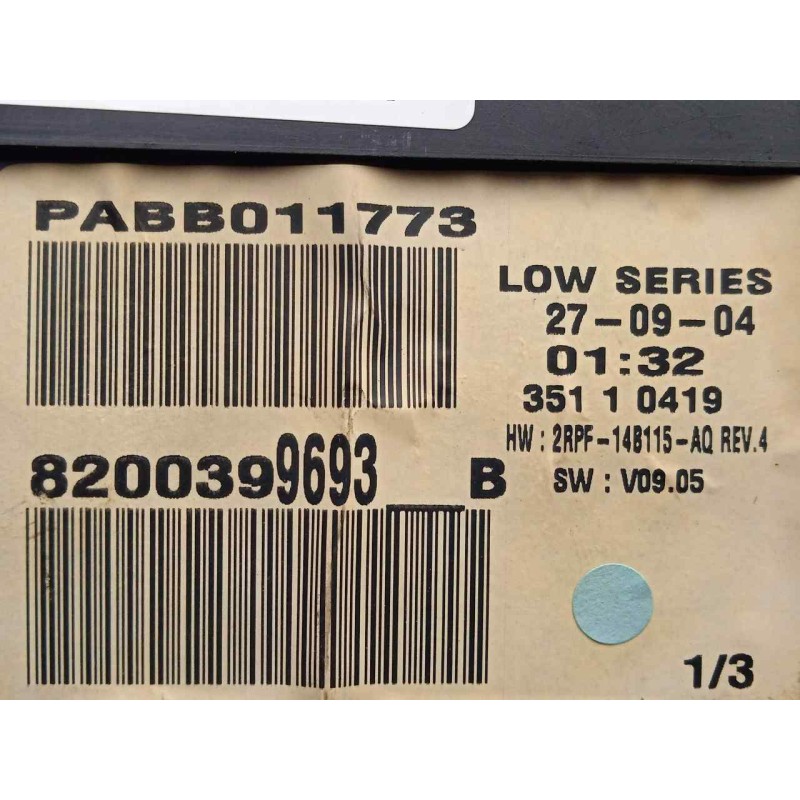 Recambio de cuadro instrumentos para renault megane ii berlina 5p 1.5 dci diesel referencia OEM IAM 8200399693B  