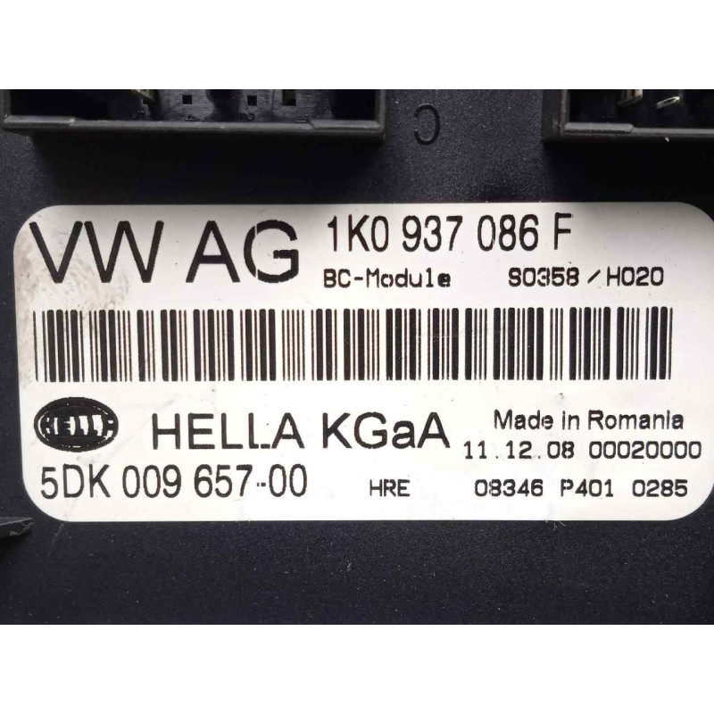 Recambio de centralita check control para skoda octavia berlina (1z3) 1.6 referencia OEM IAM 5DK00965700-1K0937086F  