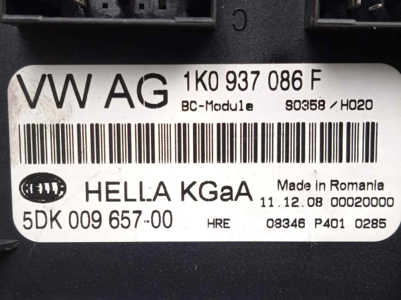 Recambio de centralita check control para skoda octavia berlina (1z3) 1.6 referencia OEM IAM 5DK00965700-1K0937086F  