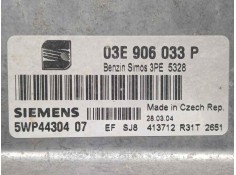 Recambio de centralita motor uce para seat ibiza (6l1) 1.2 referencia OEM IAM 5WP4430407-03E906033P SIMOS3 SIEMENS 2