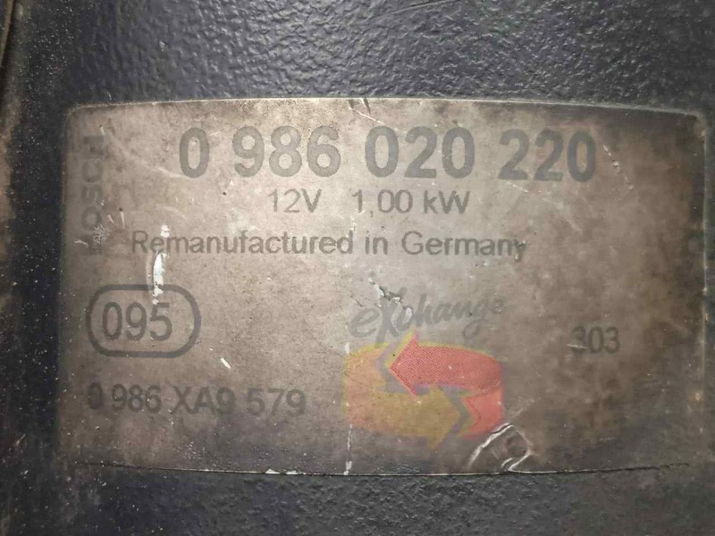 Recambio de motor arranque para skoda octavia berlina (1z3) 1.6 referencia OEM IAM 0986020220-0986XA9579 10.DIENTES 
