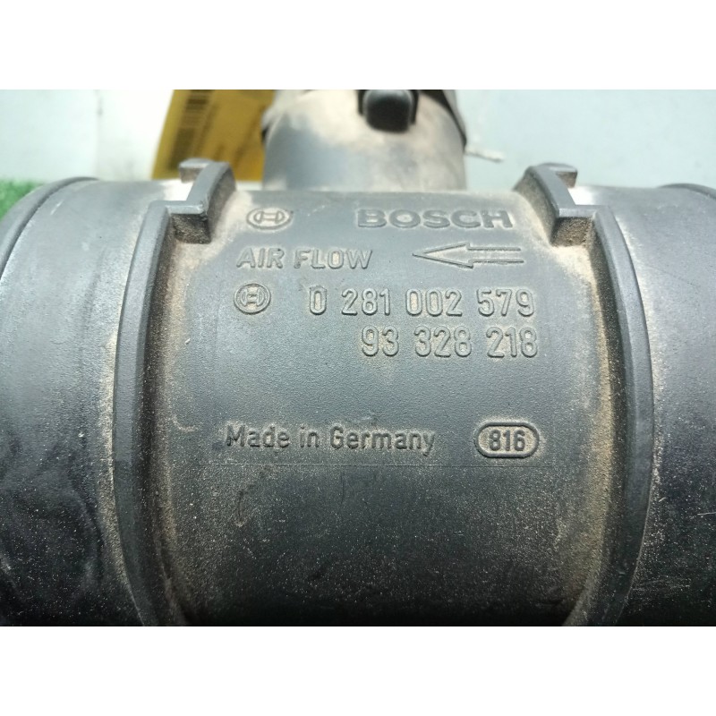 Recambio de caudalimetro para opel meriva 1.7 16v cdti cat referencia OEM IAM 0281002579-93328218 5.PINES BOSCH