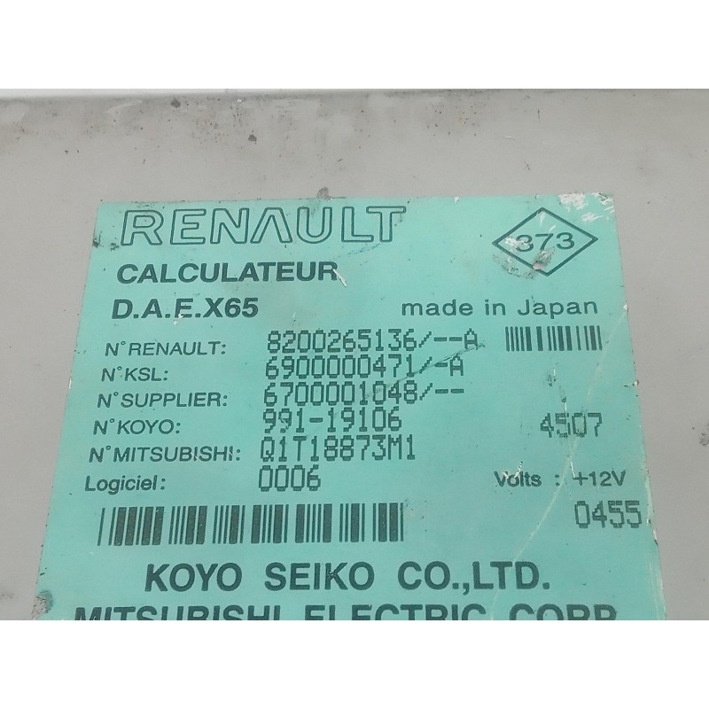 Recambio de modulo electronico para renault kangoo (f/kc0) referencia OEM IAM 8200265136A-6900000471A-6700001048-99119106-Q1T188